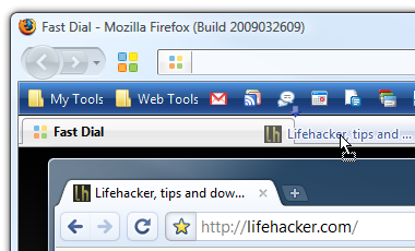 Illustration zum Artikel Drag Tabs von Google Chrome nach Firefox